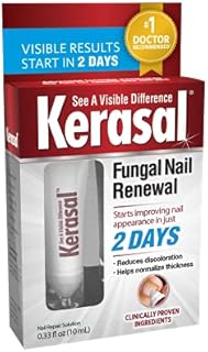Kerasal Nail Renewal, Restores Appearance of Discolored or Damaged Nails, 0.33 fl oz (Packaging May Vary)