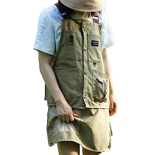 多機能ポケット付きエプロン