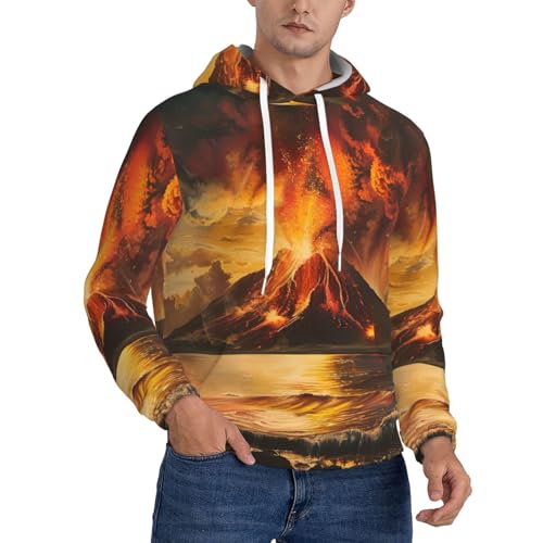 Sweat à capuche volcan unisexe pour sport et look décontracté