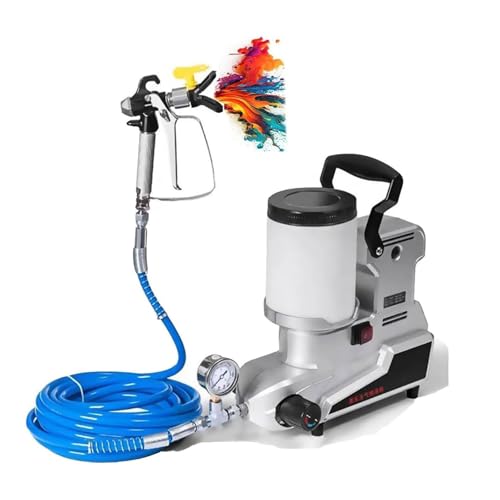 Pulverizador de pintura sin aire, herramienta de pintura en aerosol a presión ajustable para látex a base de agua, pintura exterior e interior del hogar