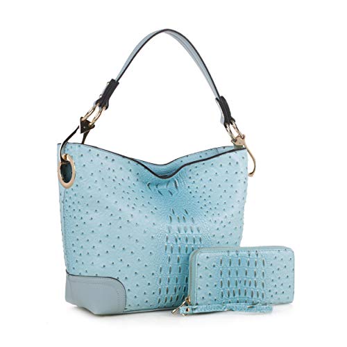 Image of Orange Hobo Shoulder Bag & Wallet Set by MKF Collection