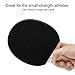 HERCHR 18x18x2cm / 7.1x7.1x0.8in Ping Pong Rubber Racket, Table Tennis Rubber Racket Ping Pong Sports Replacement Accessory(Black)