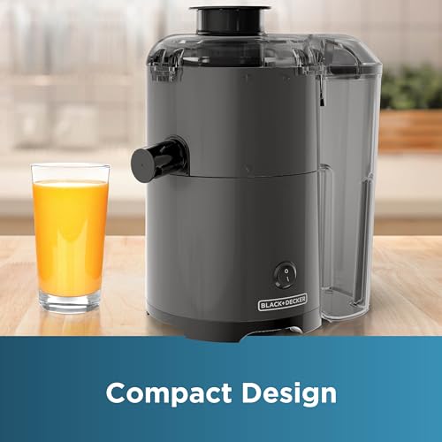 BLACK+DECKER Quiet Fruit & Vegetable Juicer, JE2500B, Non-Drip Spout, Compact Design, Easy to Assemble, Dishwasher-Safe - image 5