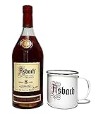  Asbach Privatbrand 8 Jahre 0,7l 700ml (40% Vol) + Asbach Becher verschiedene Muster -[Enthält Sulfite]