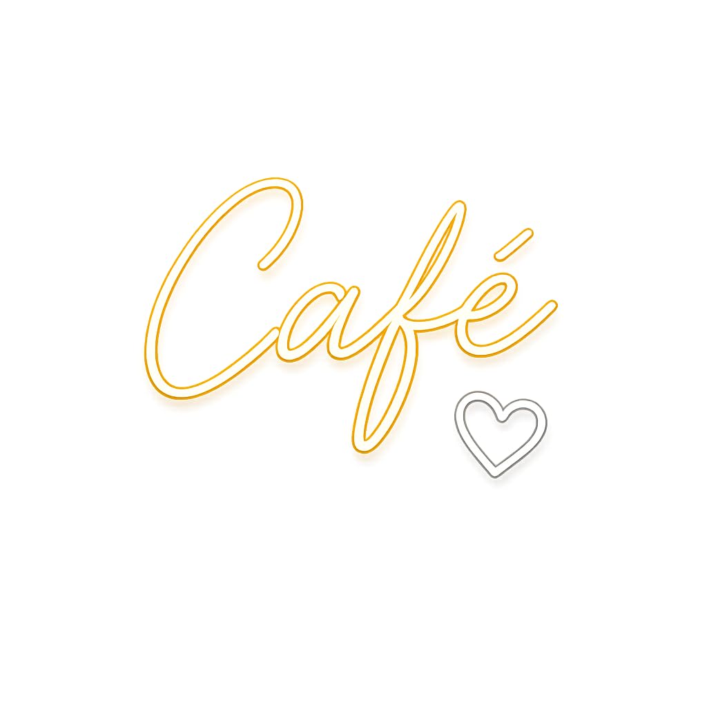 Letrero CARTE. Café LED NEON brillante Escaparate, Decoración de Pared en Metacrilato transparente, Luz Brillante, aproximadamente 40 cm alimentación 12v