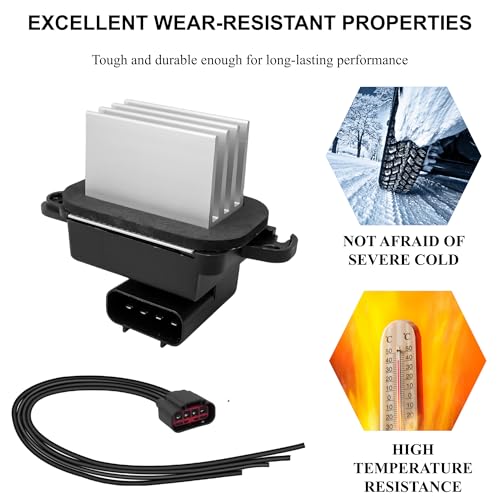 Blower Motor Resistor Compatible with 2004-2016 INFINIFTI QX56/QX80 2004-2019 Nissan Quest/Titan/Pathfinder Armada/Quest/Frontier/Xterra Replace# 27151-5Z000 27151-ZM70A 27151-ZQ00A 27151-ZT10A
