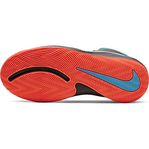 Tênis de basquete infantil Nike Team Hustle D 9 Grade School, Black/Laser Blue-hyper Crimson, 5 Big