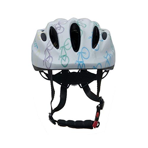 Capacete para Ciclismo Infantil Tamanho P 48/53 cm Led Traseiro Tsw (Branco)