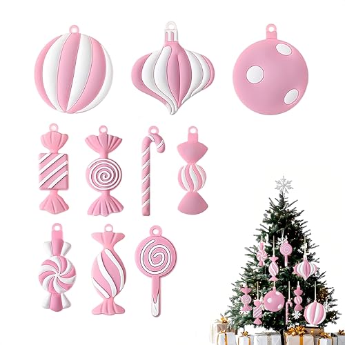 KLINNA 10 Stück Weihnachtsbaumschmuck,...