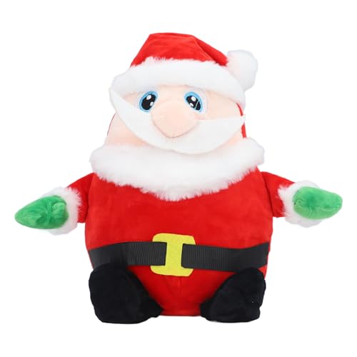クリスマスサンタクロース、歌うサンタクロース かわいいクリスマスぬいぐるみ ライトアップクリスマスぬいぐるみ、ソフトサンタぬいぐるみ ファッショナブルなクリスマスデコレーション ホームデコレーション