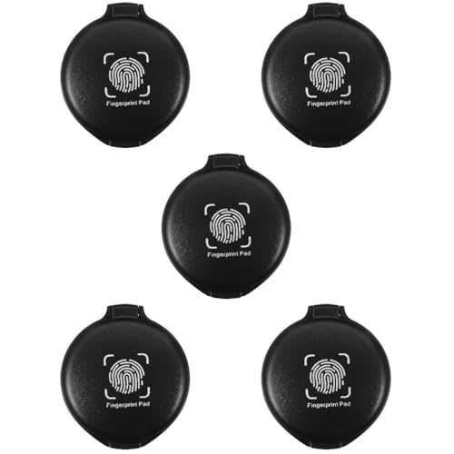 Listado de Almohadillas de tinta que puedes comprar esta semana. 49 5 Pcs Almohadilla de Tinta Portátil para Huellas Dactilares, Almohadilla para Sello de Dedo, Almohadillass de Tintas para Pulgar, Almohadillass de Tintass Redonda para Oficina,...