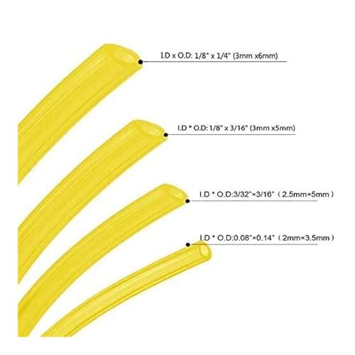 Manguera de combustible flexible y resistente de 4 pies para soplador 6