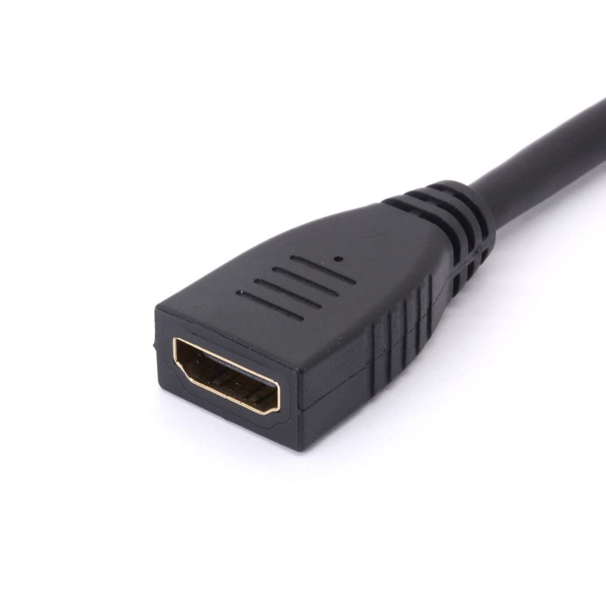 PNGKNYOCN Cavo corto HDMI 8K, 1FT/0,3 m 90 gradi ultra alta velocità curva destra