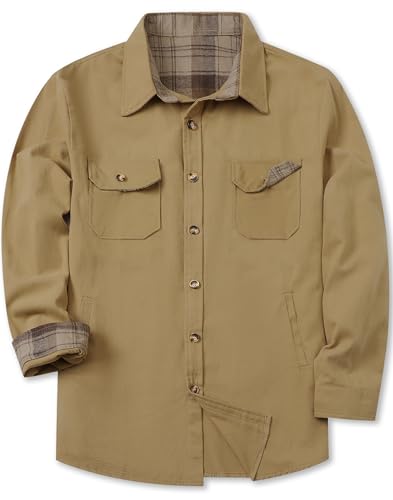 Image of SANGTREE Long Sleeved Flannel Shirt Button Down Plaid Shirts
