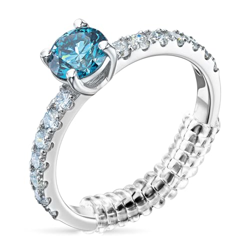 15 Piezas Ajustador de Anillos Invisible, Lullu Reductor Adaptador de Anillos, 3 Tamaños Silicona Ajuste Achicador de Anillos para Anillos Suelto (Ancho del Anillo 2-6mm)