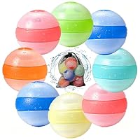 Globos De Agua Reutilizables De Silicona – 16 Piezas Autosellantes Para Juegos En Piscina, Playa Y Fiestas Acuáticas