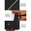Viodia Women's 20" Knee Length Skorts Skirts Athletic Tennis Golf Skirt for Women Modest Sports Casual Summer Skirt with 5 Pockets Black