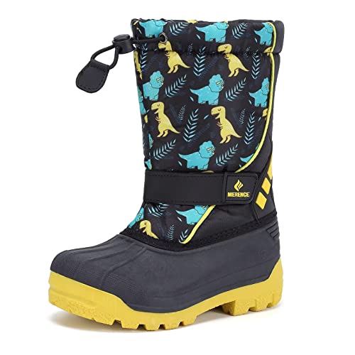 CIOR Kids Snow Boots with Fur Lining