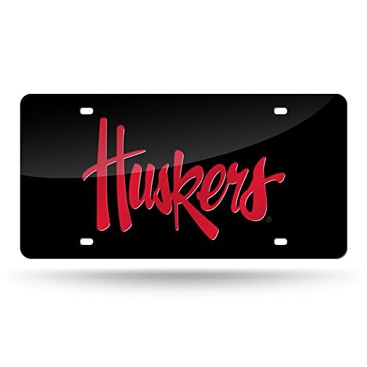 Nebraska Cornhuskers Laser Inlaid License Plate