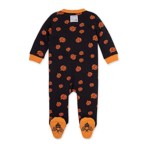 Image of Burt's Bees Baby unisex-baby Sleep & Play, Organic One-piece Romper-jumpsuit Pj, Zip Front Footed Pajama