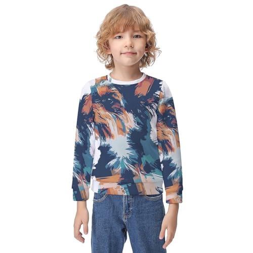 Yorkshire Terrier Dog Breed CollectionChildren's Casual Pullover Sweatshirt Loose Fit10-12Y