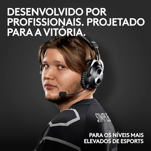 Headset Gamer Sem Fio Logitech G PRO X 2 LIGHTSPEED Com Microfone Removível, Drivers de Grafeno 50mm