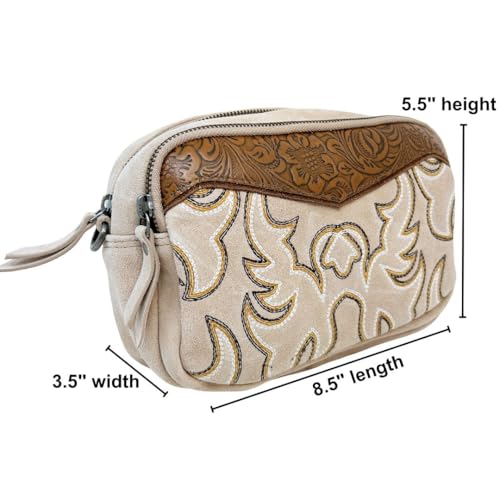 Myra Bag Western Leather Shoulder Bag for Women - Cowgirl Boho Country Crossbody Purse2