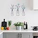 BOXOB 3stk Blumen-Wandbild, Lila Blumenvase Wandkunst Elegante Rustikale Bauernhaus-Wanddekoration Einweihungsgeschenke Florale Wandbilder für Badezimmer Esszimmer Wohnzimmer
