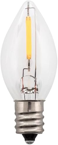 Miniatura 2 de Creative Hobbies Bombillas LED de noche, 4 W, 5 W, 6 W, 7 W, equivalente a incandescente, base de candelabro C7, cuerdas de luz de Navidad para