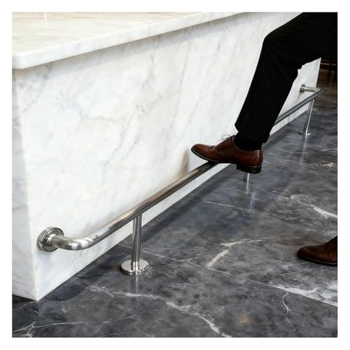 Repose-pieds rond pour bar et îlots de cuisine en acier