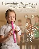 Eastar Rejestrator sopranowy dla dzieci, studentów, początkujących, niemiecki klawisz C z zestawem do czyszczenia, torba do przechowywania, karta palcowa, ERS-1GPu, fioletowy, zatwierdzony do szkoły