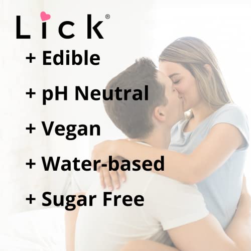 Lick Chocolate-Covered Strawberry Flavored Massage Oil - Edible Full-Body Massage Oil - Soothing, Non-Greasy Formula With Vit E, Fractionated Coconut Oil, Sweet Almond Oil - Vegan, No Sugar - 4 Fl. Oz #TOP6