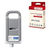  NOPAN-INK - x1 Cartouches Compatible pour PFI-703C (PFI703) 2964B001 iPF 810 810 Pro 815 815 MFP M40 820 820 Pro 825 825 MFP M40