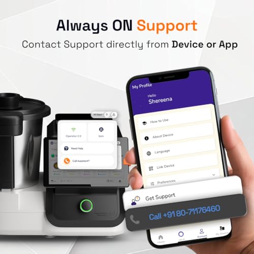 Upliance 1.0 Smart Cooking Assistant | 5 Lakh+ Meals Cooked | HeatCore Tech built for Indian Cooking | Multicooker with Omni-blade | 8” Touchscreen with 750+ Guided Recipes| 9 Indian Languages 7 41r8TJtd8wL
