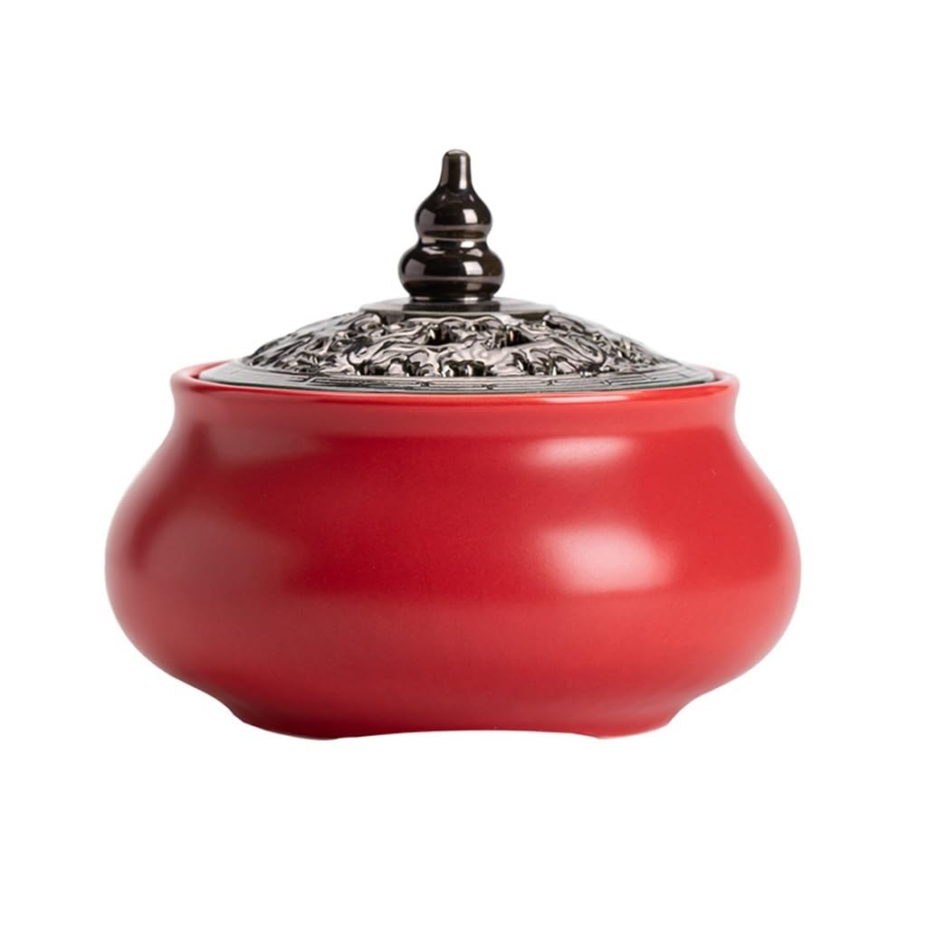Incense Holder Base Incense Burner, Ceramic Cone Holder, Porcelain Censer Suitable for Coil/Tower, for Home Office Yoga Meditation