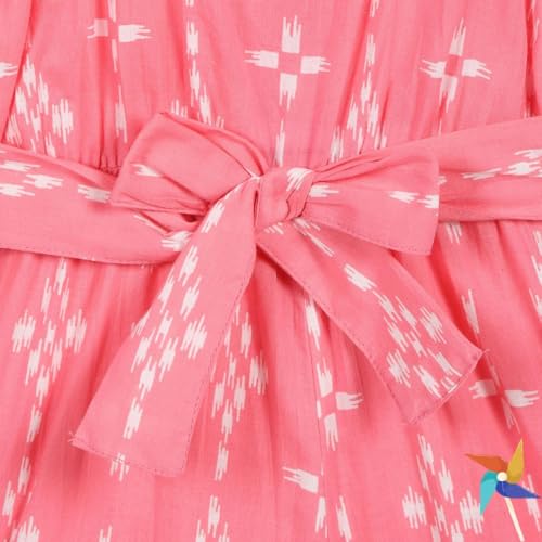 Image of 100% Cotton Girls Sleeveless Short Jumpsuit | Pink