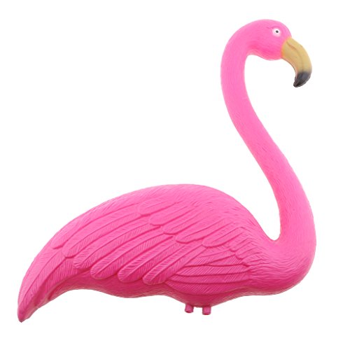 Flamenco rosa independiente con estructura estable de plástico para césped resistente 7