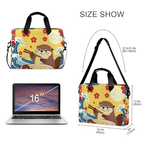 Funda portátil para laptop con asa y correa 15.6" miniatura 5
