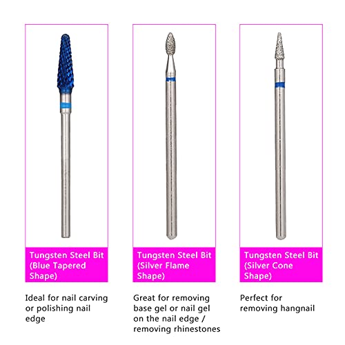 Dabey Brocas, 7Pcs Conjunto De Brocas Para Unhas Pedicure E Broca De Manicure Kit Brocas De Substitu