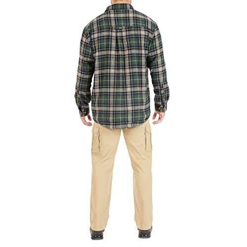 Image of Smith's Workwear Men's Sherpa-lined Cotton Flannel Shirt Jacket