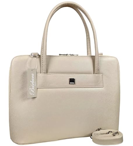 Bolsa Notebook Feminina Pasta Maleta Executiva Fashion Elegante Tablet (Creme-prada)