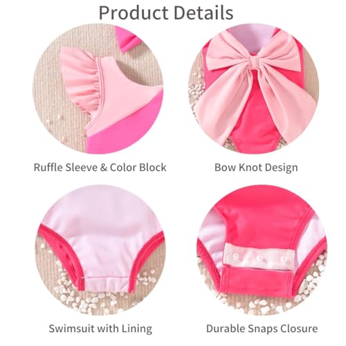 Image of Toddler Girl Baby Ruffles Mermaid Fish Scale Swimsuit One Piece Swimwear Bathing Sunsuit