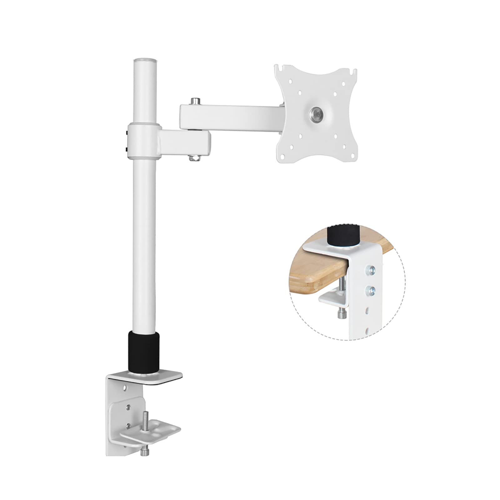 asdchZen Monitor Mount,Height Adjustable Articulating Aluminum Monitor Arm,Monitor Stand Mount With Clamp Base,For 14 To 27 Inch Lcd Computer Screens