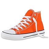 vans orange 39  VAN HILL Damen Sneaker High Flach Basic Bequem Schuhe 840394 212852 Orange 40
