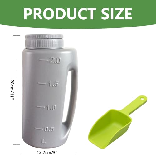 Esparcidor manual ajustable para semillas y fertilizante miniatura 5