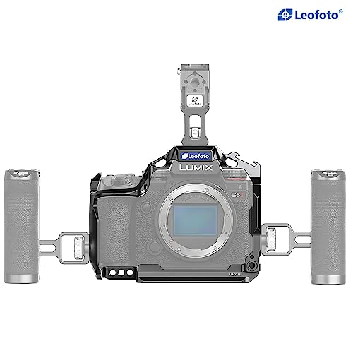 Image of Leofoto Lumix S5II Camera Cage, for Panasonic Lumix S5 II, ARRI, Anti-Twist, Lightweight, Arca Compatible