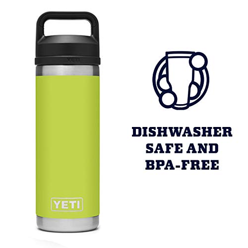 Image of YETI Rambler 18 oz Bottle, Vacuum Insulated, Stainless Steel with Chug Cap, Chartreuse