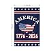 We The People 1776-2026 Flag Memorial Day Patriotic 250th Birthday 250 Years United States Indoor Garden Decoration (250 birthday)
