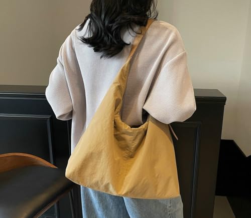 Women Casual Oxford Shoulder Bag Large Crescent Tote Handbag Soft Crossbody Purse Commuting Shopping Dating4