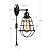 LYOOWNG Plug in Wall Sconces 2pack, Industrial Wall Lamp with Plug in Cord, Farmhouse Wall Sconces, Wire Cage Wall Sconce, Vintage Wall Mounted Lamp, Plug in Wall Lighting Sconce, Black